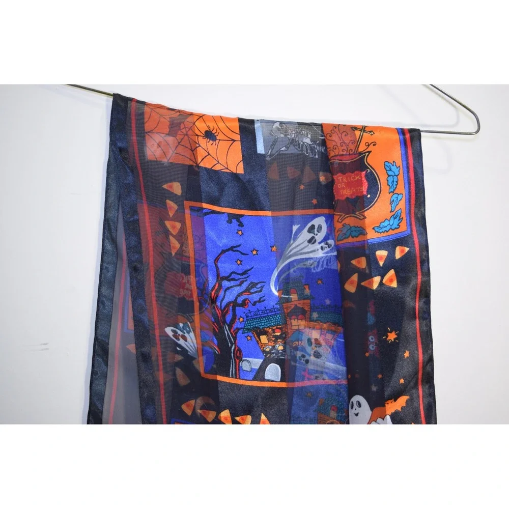Halloween Ghost Pumpkin Haunted House Sheer Rectangular 58